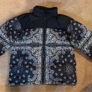 Lise Laboratory Custom Bandana Paisley Black Jacket Size XL